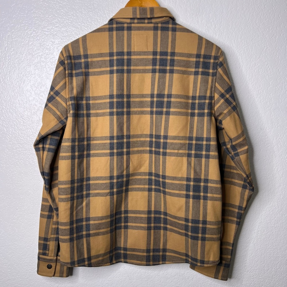 Vuori Plaid Coastside Shirt Jacket Brown Fleece Lined Shacket Mens Small V246 - Picture 4 of 7